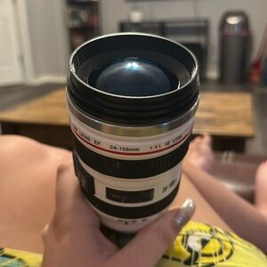 A camera lens cup used